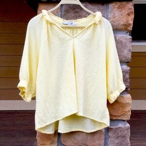 cowgirl  Blouse Coachella bohemian spring time gauze Joe’s jeans Easter brunch